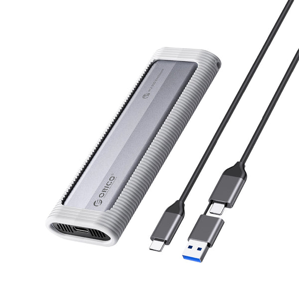 Caja Externa SSD M.2 NVMe de 10 Gbps con funda protectora ORICO-AXM2-G2-V1