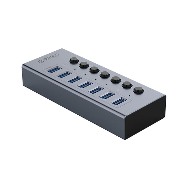 Hub USB, 7 USB 3.0 ORICO-BT2U3-7AB-US-GY-BP
